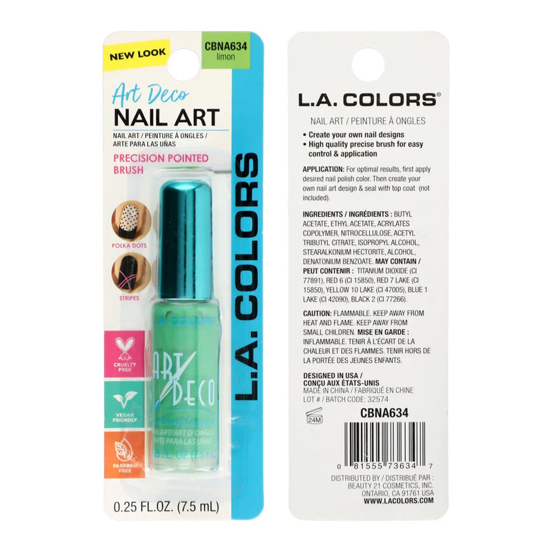 Mill's Beauty Supply L.A. Colors Art Deco Nail Art Polish (1 pc) Nail Products