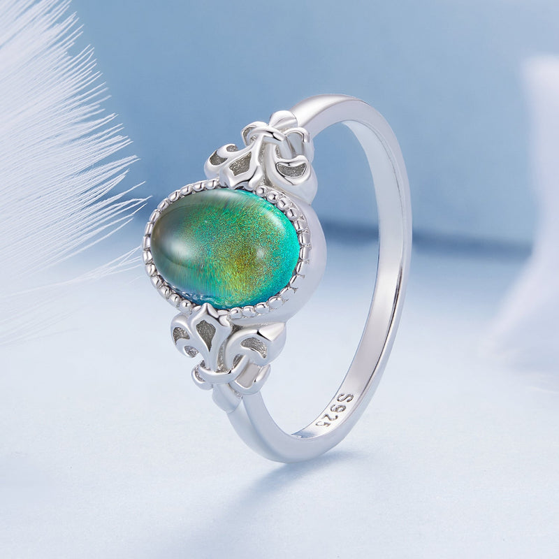 Bids.com 925 Sterling Silver Ring 1.7mm Size 6.0 with Transparent Glass for Women Rings