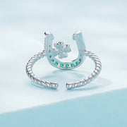 Bids.com 925 Sterling Silver Plated Platinum CZ Ring for Women Rings