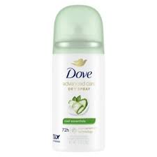 Dove Dove Cool Essentials Travel Size Dry Spray Deodorant (Cucumber & Green Tea) 1 oz Deodorant & Anti-Perspirant