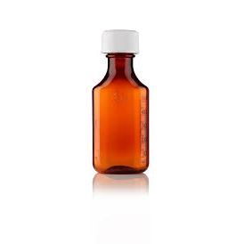 Centor Centor 4 oz. Amber Glass Oval Bottles with Child-Resistant Caps (Case of 72) Medical Supplies