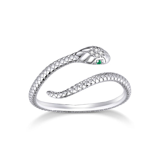 Bids.com 925 Sterling Silver CZ Plated Platinum Ring - Slim and Elegant Style Rings