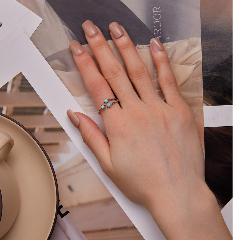 Bids.com 925 Sterling Silver Translucent Opal Ring for Women Rings