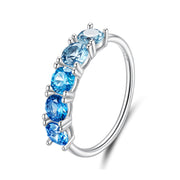 Bids.com 925 Sterling Silver Ring with White Gold Plating for Women, Size 6.0 Rings