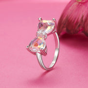Bids.com 925 Sterling Silver 6.0 Size Pavé Setting CZ Ring for Women Rings