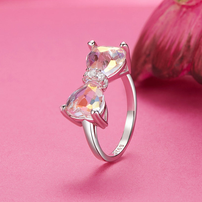 Bids.com 925 Sterling Silver 6.0 Size Pavé Setting CZ Ring for Women Rings