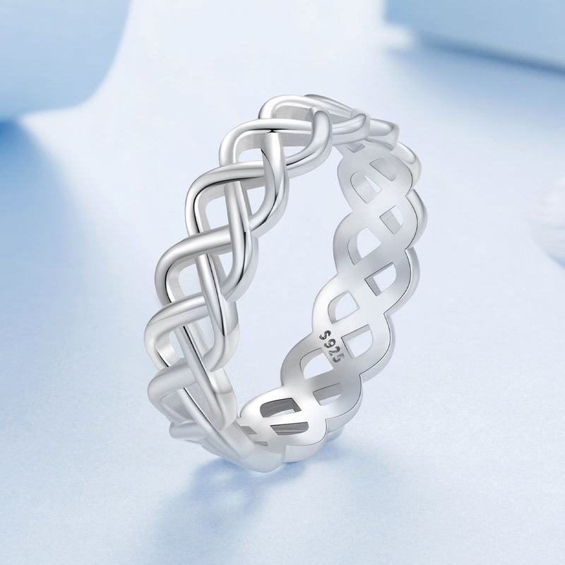 Bids.com 925 Sterling Silver and White Gold 0.5cm Ring Size 6.0 Rings