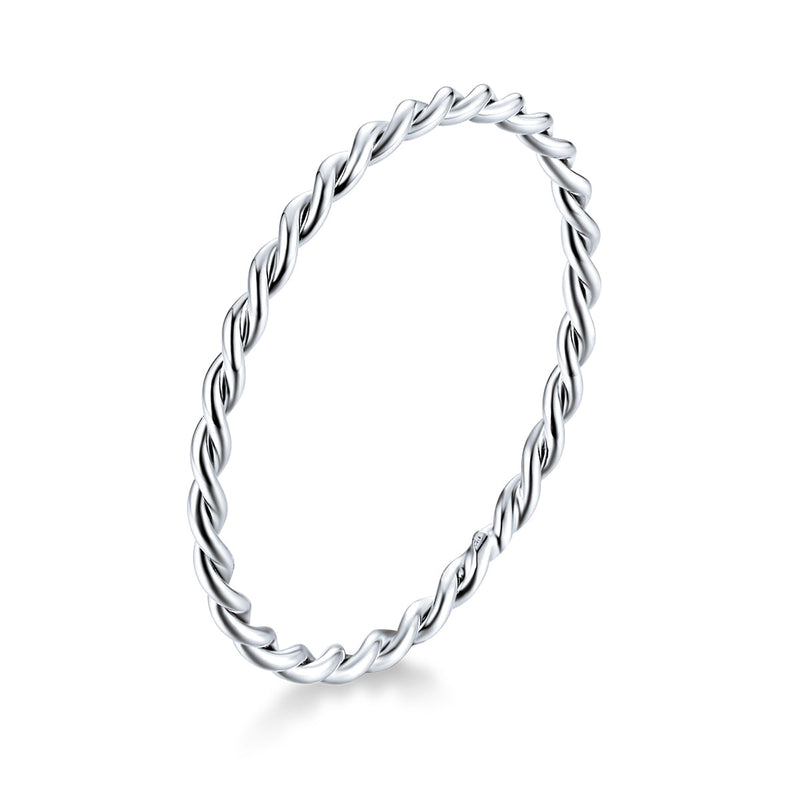 Bids.com 925 Sterling Silver Plated Platinum Ring Size 6.0 for Women Rings