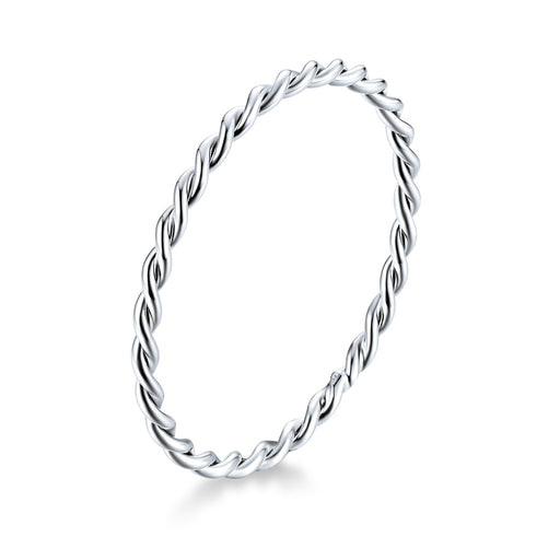 Bids.com 925 Sterling Silver Plated Platinum Ring Size 6.0 for Women Rings