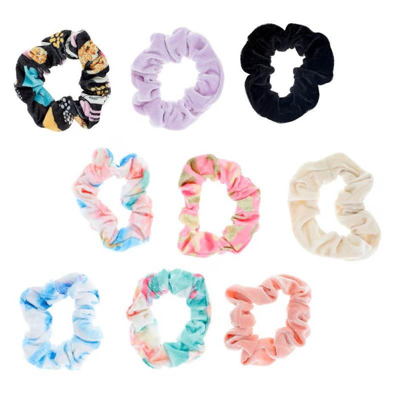 Mill's Beauty Supply Assorted Velvet Scrunchies, 3pk