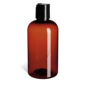 the Aromine Plastic Amber Bottle, 8 oz x 100 EA Bottle White Smoke