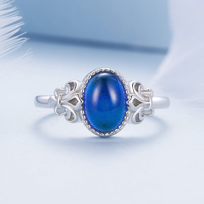 Bids.com 925 Sterling Silver Ring 1.7mm Size 6.0 with Transparent Glass for Women Rings