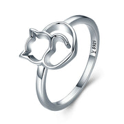 Bids.com 925 Sterling Silver Ring Size 5.0 with Platinum Plating for Women Rings