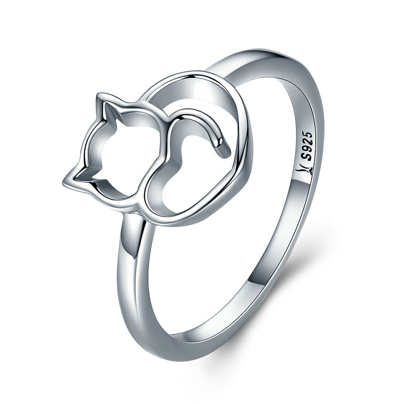 Bids.com 925 Sterling Silver Ring Size 5.0 with Platinum Plating for Women Rings