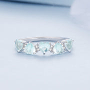 Bids.com 925 Sterling Silver Ring with 4.5mm Pavé Set CZ, Size 7, for Women Rings