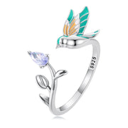 Bids.com 925 Sterling Silver 0.16cm Pavé Setting CZ Ring Rings