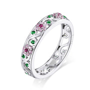 Bids.com 925 Sterling Silver Ring with Pavé Setting CZ - Size 6.0 Rings
