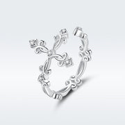 Bids.com S925 Sterling Silver 0.4cm Width Pavé Setting CZ Ring Rings