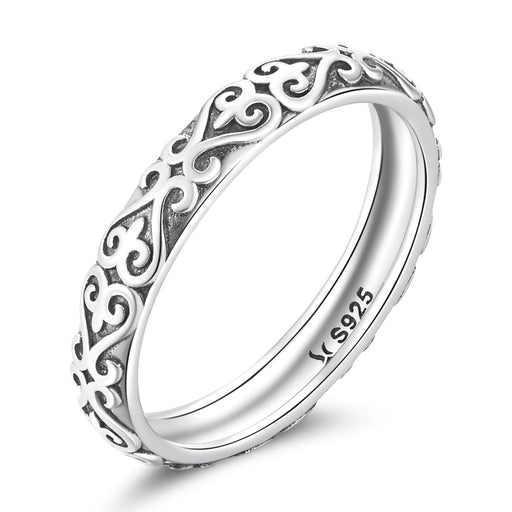 Bids.com 925 Oxidized Silver 0.3cm Ring Size 6.0 for Women Rings