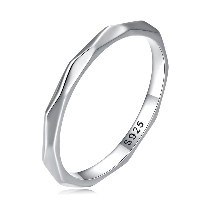 Bids.com 925 Sterling Silver Oxidized 0.2cm Width Ring Size 6 for Women Rings