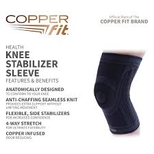 Copper Fit Copper Fit Health Knee Stabilizer Sleeve, Large/X-Large First Aid