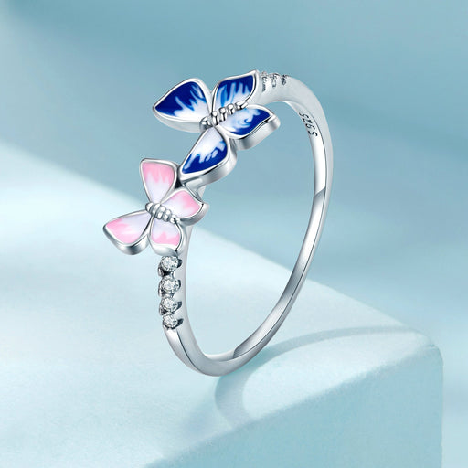 Bids.com 925 Sterling Silver Enamel Plated Ring Size 6 for Women Rings