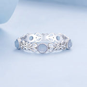 Bids.com S925 Sterling Silver 4mm Plated Platinum Ring for Women Size 6.0 Rings