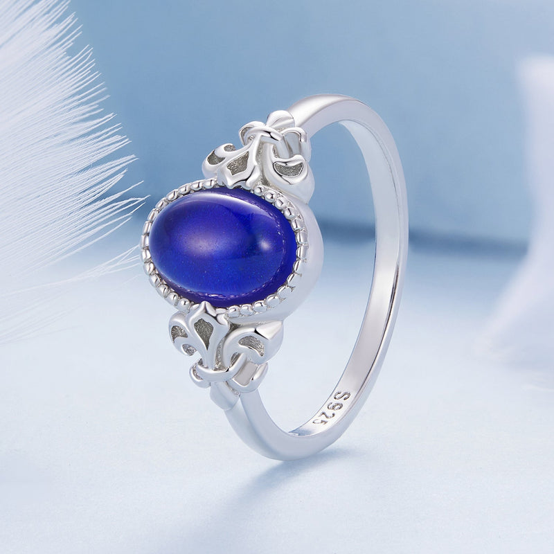 Bids.com 925 Sterling Silver Ring 1.7mm Size 6.0 with Transparent Glass for Women Rings