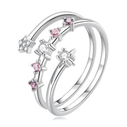 Bids.com 925 Sterling Silver CZ Pavé Ring Rings
