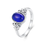 Bids.com 925 Sterling Silver Ring 1.7mm Size 6.0 with Transparent Glass for Women Rings