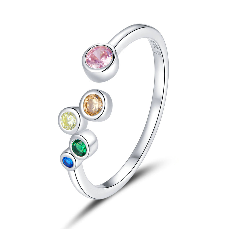 Bids.com 925 Sterling Silver Pavé Setting CZ Ring Rings