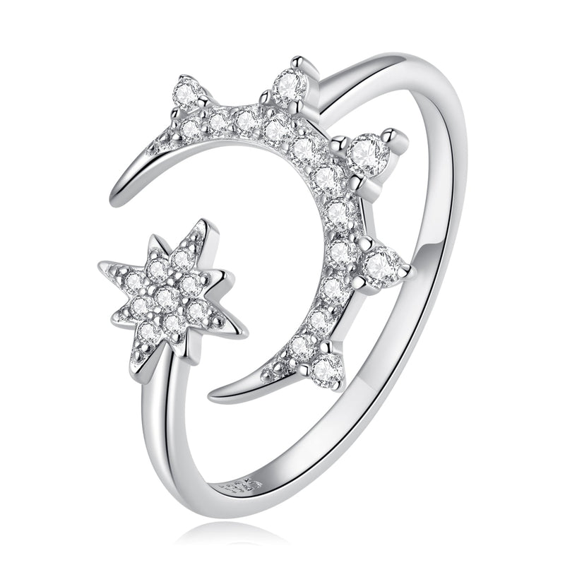Bids.com 925 Sterling Silver Pavé Setting CZ Ring Rings