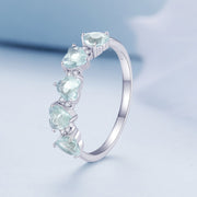 Bids.com 925 Sterling Silver Ring with 4.5mm Pavé Set CZ, Size 7, for Women Rings