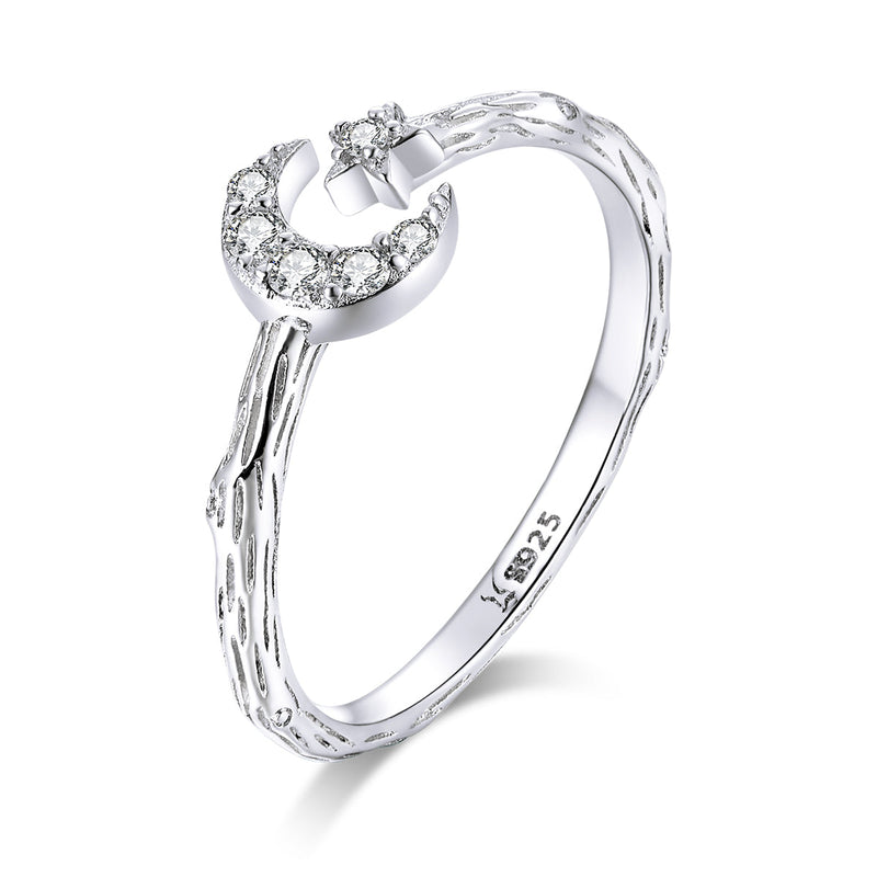 Bids.com 925 Sterling Silver Custom Ring with Pavé Setting CZ Rings