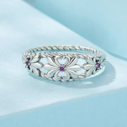 Bids.com 925 Sterling Silver Oxidized 1.3mm Pavé Set CZ Ring Size 6.0 for Women Rings