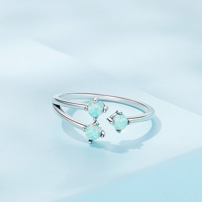 Bids.com 925 Sterling Silver Translucent Opal Ring for Women Rings