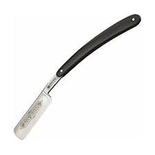 Dovo Best Quality 5/8" Full Hollow Carbon Steel Straight Razor - Black Celluloid