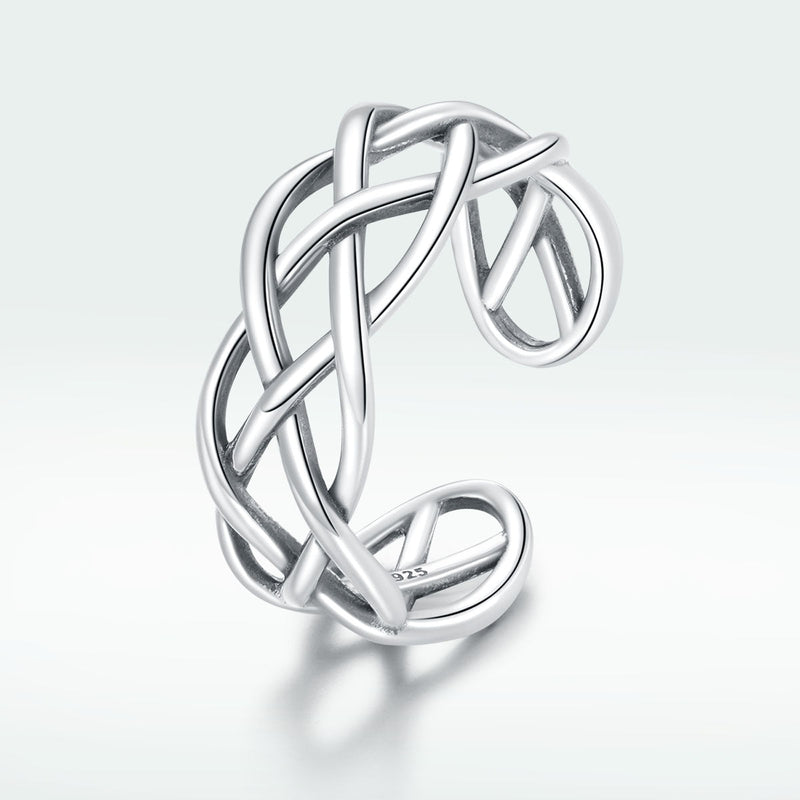 Bids.com 925 Sterling Silver Oxidized Ring 0.8cm for Women Rings