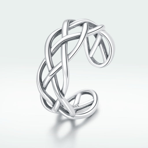 Bids.com 925 Sterling Silver Oxidized Ring 0.8cm for Women Rings