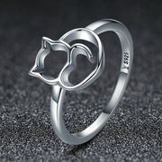 Bids.com 925 Sterling Silver Ring Size 5.0 with Platinum Plating for Women Rings