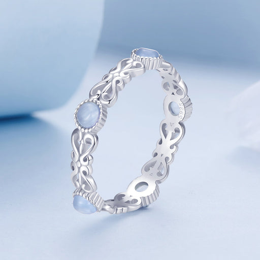 Bids.com S925 Sterling Silver 4mm Plated Platinum Ring for Women Size 6.0 Rings