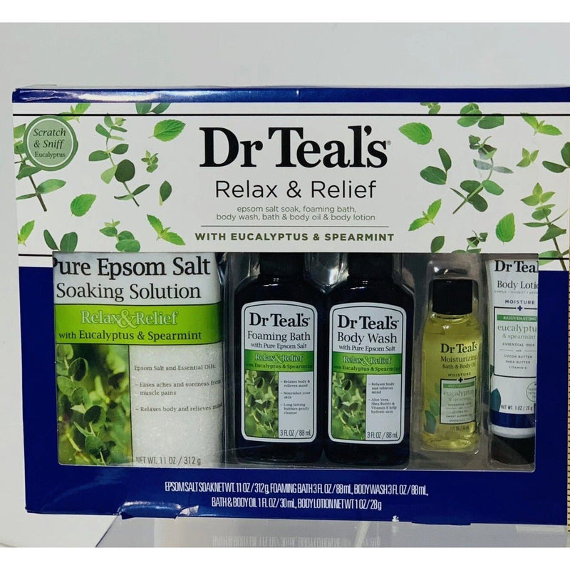 VIP Extensions DR Teals Bath and Body Regimen Relax & Relief Gift Set: Eucalyptus & Spearmint Skin Care