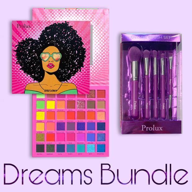 Prolux Cosmetics - Dreams Bundle | Eyeshadow Palette With Brush Set