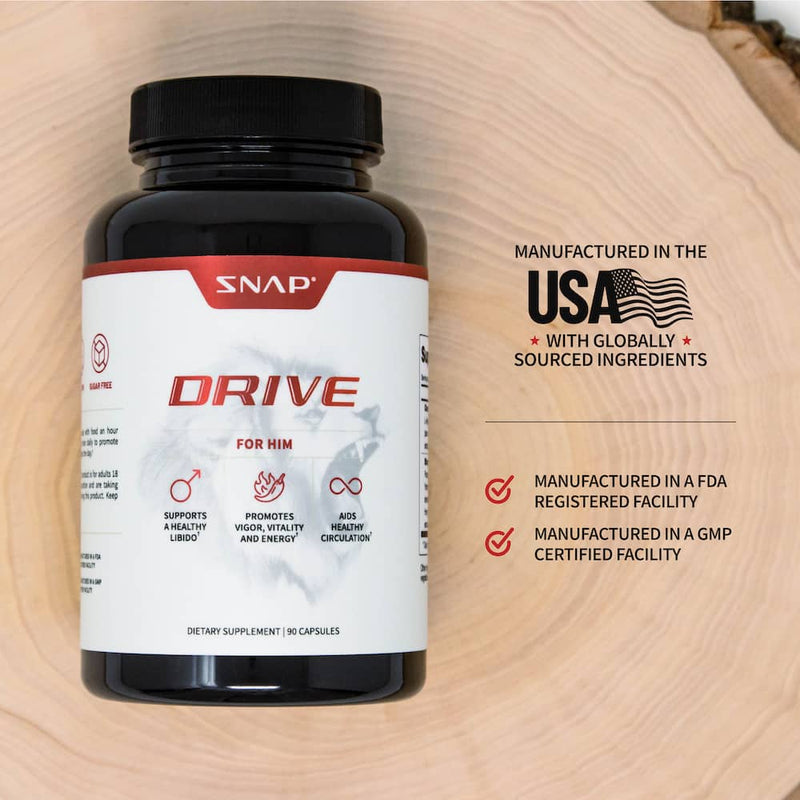 Snap Supplements Ultimate Male Drive Stack + Free E-Book