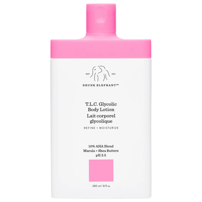 Nava Beauty Drunk Elephant T.L.C Glycolic Body Lotion 8 OZ White Smoke