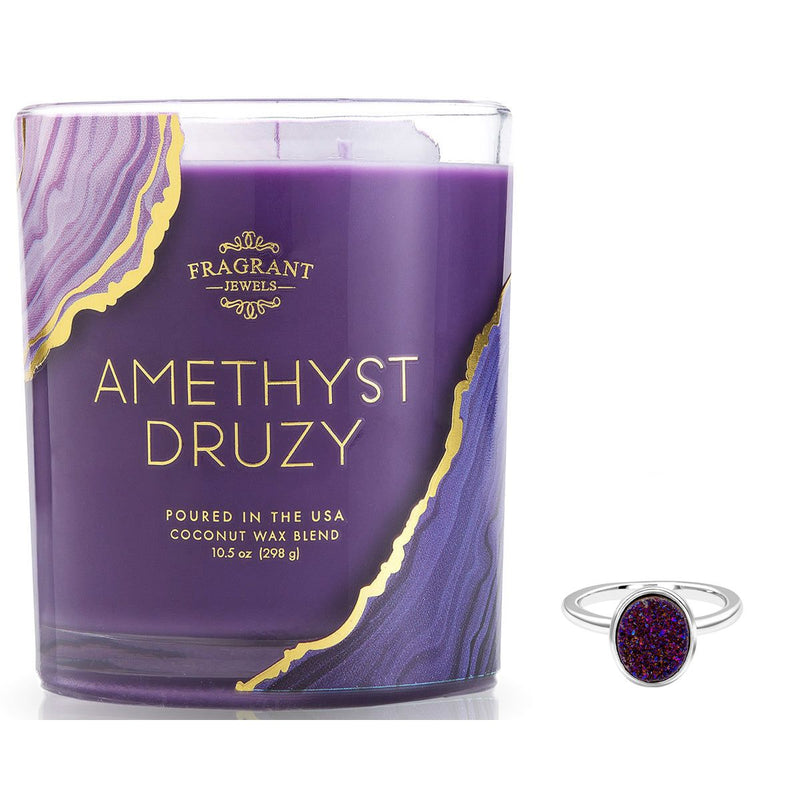 Fragrant Jewels Amethyst Druzy - Jewel Candle Jewel Candle