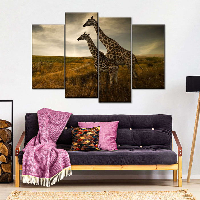 Giraffe Family Wall Art