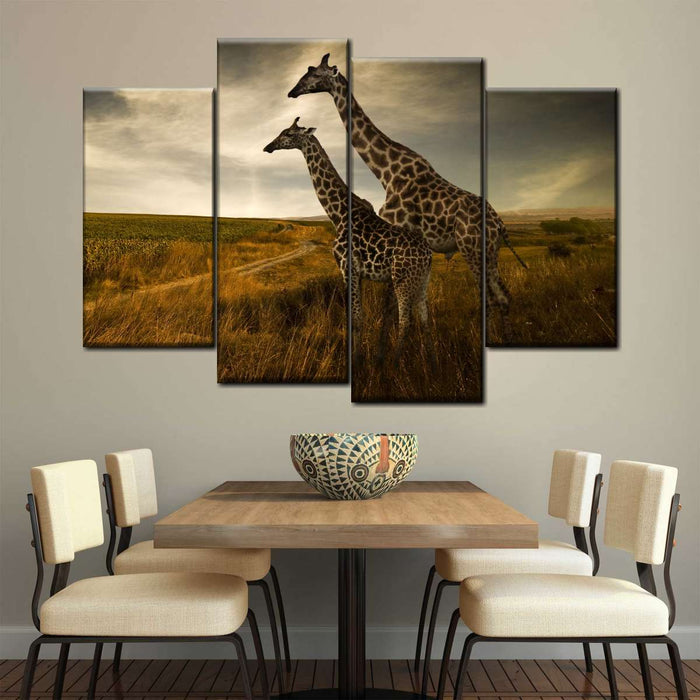 Giraffe Family Wall Art