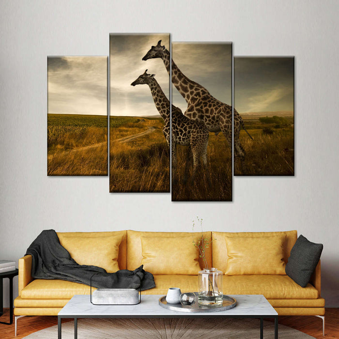 Giraffe Family Wall Art