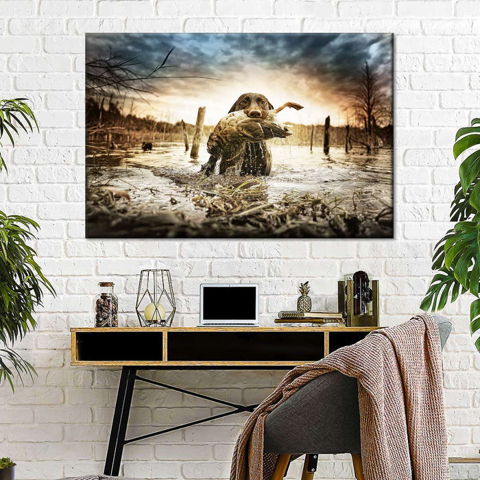 Dog Fetching Game Wall Art